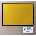 Plaque jaune arrière 275 x 200 mm homologuée