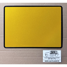 Plaque jaune arrière 275 x 200 mm homologuée