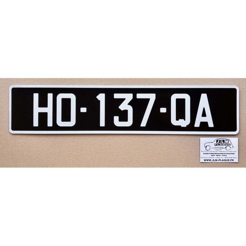 Plaque noire 520 x 110 mm - Bord blanc Plaque noire 520 x 110 mm - Bord blanc