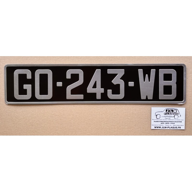 Plaque noire 455 x 100 mm - Bord alu Plaque noire 455 x 100 mm - Bord alu