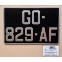 Plaque noire arrière 300 x 200 mm - Format allongé