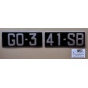 Plaque noire en deux parties 255 x 100 mm Plaque noire en deux parties 255 x 100 mm