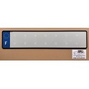 Plaque blanche 520 x 110 mm homologuée Plaque blanche 520 x 110 mm homologuée