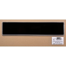 Plaque noire 455 x 100 mm - Bord alu