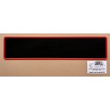 Plaque noire 455 x 100 mm - Bord rouge Plaque noire 455 x 100 mm - Bord rouge