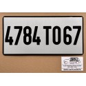 Plaque blanche 320 x 155 mm - Format US