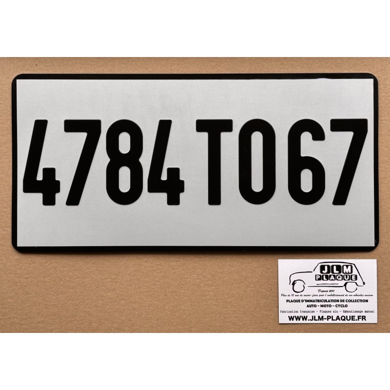 Plaque blanche 320 x 155 mm - Format US Plaque blanche 320 x 155 mm - Format US