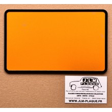 Plaque moto jaune 210 x 130 mm