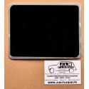 Plaque noire moto 170 x 130 mm - Modèle raccourci
