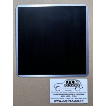 Plaque noire 165 x 165 mm type Vespa