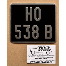 Plaque noire 140 x 120 mm cyclo