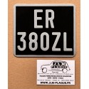 Plaque noire 140 x 120 mm cyclo