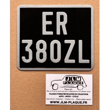 Plaque noire 140 x 120 mm cyclo