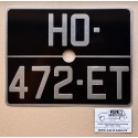 Plaque arrière Renault Dauphine