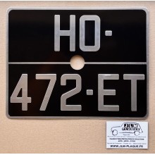 Plaque arrière Renault Dauphine