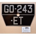 Plaque arrière Renault 4CV