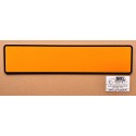 Plaque jaune 455 x 100 mm