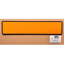 Plaque jaune 455 x 100 mm