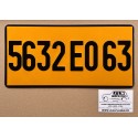 Plaque jaune 320 x 155 mm - Format US Plaque jaune 320 x 155 mm - Format US