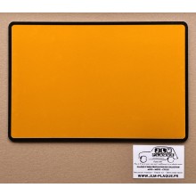 Plaque jaune arrière 300 x 200 mm - Format allongé