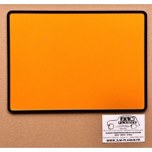 Plaque jaune arrière 275 x 200 mm
